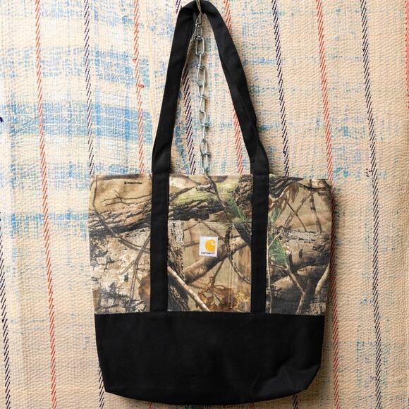 Upcycled handmade carhartt x realtree tote bag - Picture 1 of 7